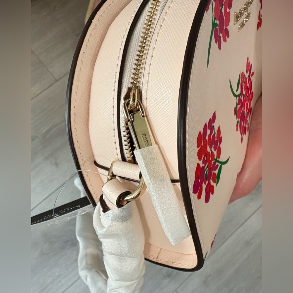 NWT Kate Spade Perry Floral Saffiano Dome Crossbody Bag – Fresh Peach Multi - Picture 5 of 10